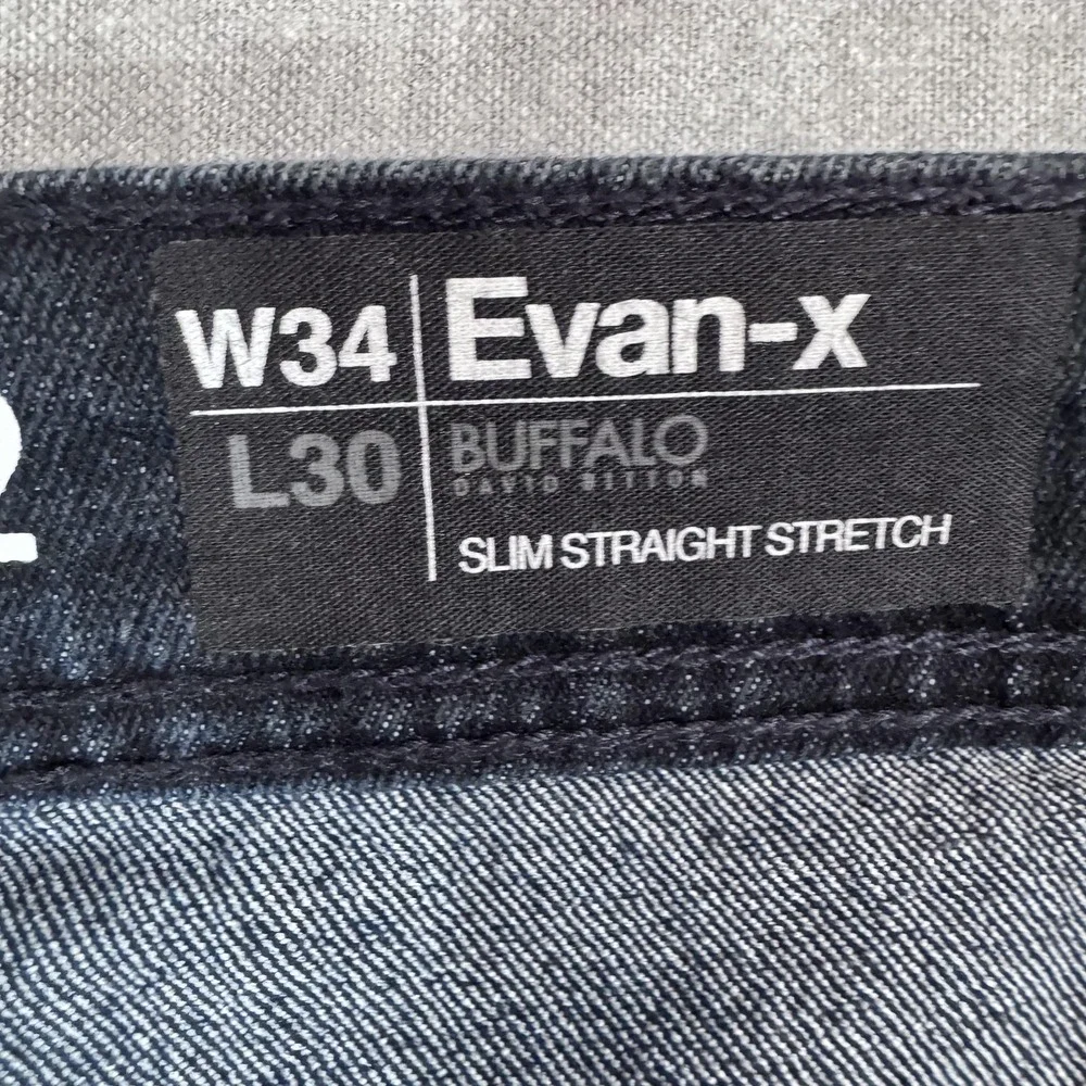 Buffalo David Bitton Jeans Mens 34x30 Slim Straight Evan-X‎ Stretch Denim Pants